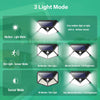 1X 100LED Solar Power PIR Motion Sensor Wall Lights Outdoor Garden Security Lamp