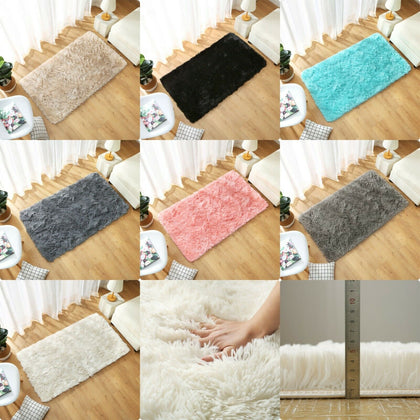 EXTRA FLUFFY SOFT ANTI-SLIP WASHABLE SHAGGY RUGS RUNNER for LIVING ROOM BEDROOM