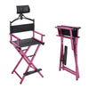 Folding Makeup Artist Directors Chair Photography Shooting Stool with Headrest