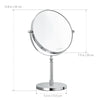 Vanity Mirror Double Sided 10x Magnifying 8" Make Up Shaving Bedroom Bathroom UK (10x)