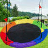 100cm Giant Nest Web Rope Hanging Tree Swing Seat Climbing Frame Round Backyard