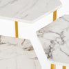 Nesting Coffee Tables 3 Pc Set of Marble Side Tables Plant Stands & Nightstands