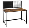 Industrial Computer Desk Large Storage Workstation Vintage Rustic Metal Office