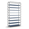 Mondeer Dustproof 45 Pairs 9 Tier Shoes Organiser Rack Cabinet Stand Holds Grey