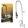 Commercial Kitchen Pre-Rinse Tap Faucet Spray Arm Takeaway w/ 7" Add-On Faucet