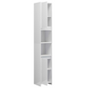 High Gloss Bathroom Tallboy Cabinet Modern Cupboard Storage Shelf Furniture Unit