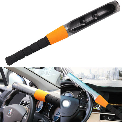 Heavy Duty Baseball Bat Anti Lock Steering Wheels Locks Cars Van Security Orange