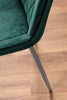 2x Pesaro Chrome Leg Modern Velvet Dining Chairs - Returned