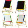 Wooden 2 in 1 Kids Easel Chalk Drawing Board Blackboard and Whiteboard Children