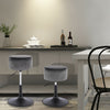 1x Breakfast Bar Stools Bar Chairs for Kitchen Bar Stools with Velvet Swivel Gas