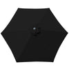 2.5M Outdoor Sun Shade Round Parasol Garden Patio Umbrella Aluminium Crank Tilt