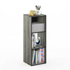 Furinno Pelli Cubic Storage Cabinet Espresso and Grey/Black