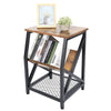 Retro Side Table Bedside Table End Table Nightstand Storage Shelf Home Office