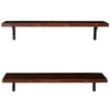 Set of 2 Floating Wall Shelves Picture Ledge Display Rack Book Hanging Shelf UK