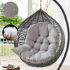 Swing Hanging Egg Rattan Chair Seat Tufted Round Mats Garden Patio Cushion Cover