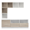 Modern Living Room Furniture Entertainment Center Wall Unit TV Stand Cabinet Set