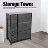 Fabric Chest of 7 Drawers Storage Cabinet Bedroom Furniture Standing Cupboard