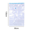 12PCS LARGE VACUUM STORAGE BAGS SEAL VAC COMPRESSED SAVING SPACE 90x130CM