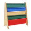 Wooden Kids Childrens Book Shelf Sling Storage Rack Organizer Bookcase Bookshelf