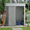 Metal Garden Shed Outdoor Tools Equipments Storage House Shed with Safety Latch