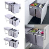 Kitchen Cupboard Pull Out Waste Bin Soft Close Recycling Trash Bin Front Fixing
