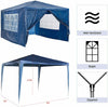 Gazebo 3x3M Heavy Duty Stronger Waterproof Fully Garden Canopy Tent With 4 Sides