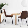 Set of 2/4/6 Velvet Dining Chairs Padded Seat Metal Legs Kitchen Home Office UK