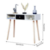 Modern Side Table 1 Drawer Hallway Side End Dressing Table Desk Furniture White