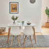Dining Table and Chairs 4 6 Set Wooden legs Retro dining Room Chair Grey Kitchen