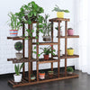 Rectangular Multi-Tiered Solid Wood Plant Flower Stand Heavy Duty Display Shelf