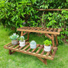 3Pcs Detachable Ladder Shelf Display Stand Shelving Unit Garden Rack Step Style