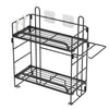 Bathroom Over Toilet Storage Bath Rack Washing Machine Shelf Unit w/ Roll Holder