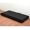 Practical Folding Cuboid Button Footstool Ottoman Bench Storage Home Furni Black