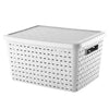 75L Extra Large Storage Container Box Plastic Rattan Bin Home Bedroom Bathroom