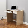 Simple Budget Computer Desk Wooden Small Table With Sliding Drawer Tray