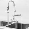 VEVOR Commercial Kitchen Pre-rinse Faucet Tap Spray Arm Sink Pedestal Faucet 8"