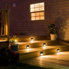 2x Super Bright Solar Powered Led Door Fence Wall Lights Outdoor Garden Lighting