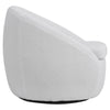 Fluffy Sherpa Upholstered Tub Armchair 360º Rotating Barrel Armchair Sofa Chair