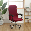 Office Chair Covers Large Stretch Computer Rotating Desk Slipcover with Zipper