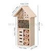 Wooden Insect Bee House Natural Wood Bug Pet Hotel Garden Nest Box Shelter UK