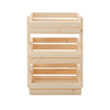 2/3 Tier Fruit Vegetable Wood Stand Storage Basket Holder Display Rack Organiser