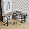 L-Shaped Computer Desk Large Corner Table Workstation with Shelf/Bag/CPU Stand