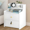 White Bedside Table Cabinet Lamp Small Side End Table Nightstand Telephone Table