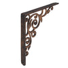 2X Vintage Wall Shelf Brackets Cast Iron Antique Pattern Bracket & Frame Screws