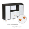 Sideboard 4 Doors 1 Drawer Cupboard Storage Cabinet Home Living Room Hallway BN