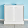 Bathroom Cabinet w/ Doors&Shelves Cupboard Storage Unit 3 Styles Furniture White