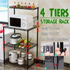 4 Tier Kitchen Storage Shelf Shelving Rack Microwave Oven Stand Organise ¨ i