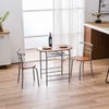 Dining Room Kitchen Compact 2 Seater Dining Breakfast Table and Chairs