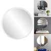 Wall Mirror 16'' Round Self Adhesive Stick Bathroom Bedroom Home Vanity Decor