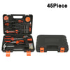 45PCS Tool Kit Set Household Hand Wrench Screwdriver Spanner Hammer Plier